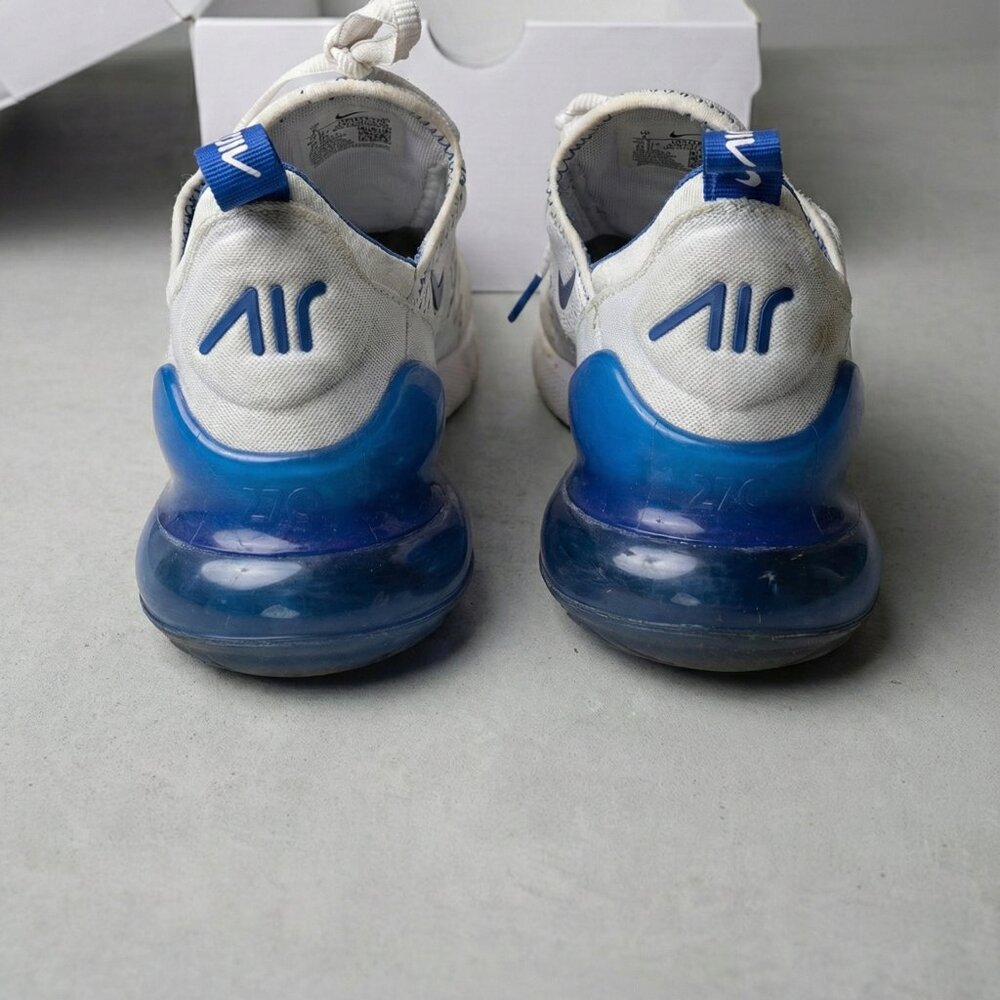 Nike Air Max 270 White/Blue – Men’s Size 9 – Well Worn – With Box
